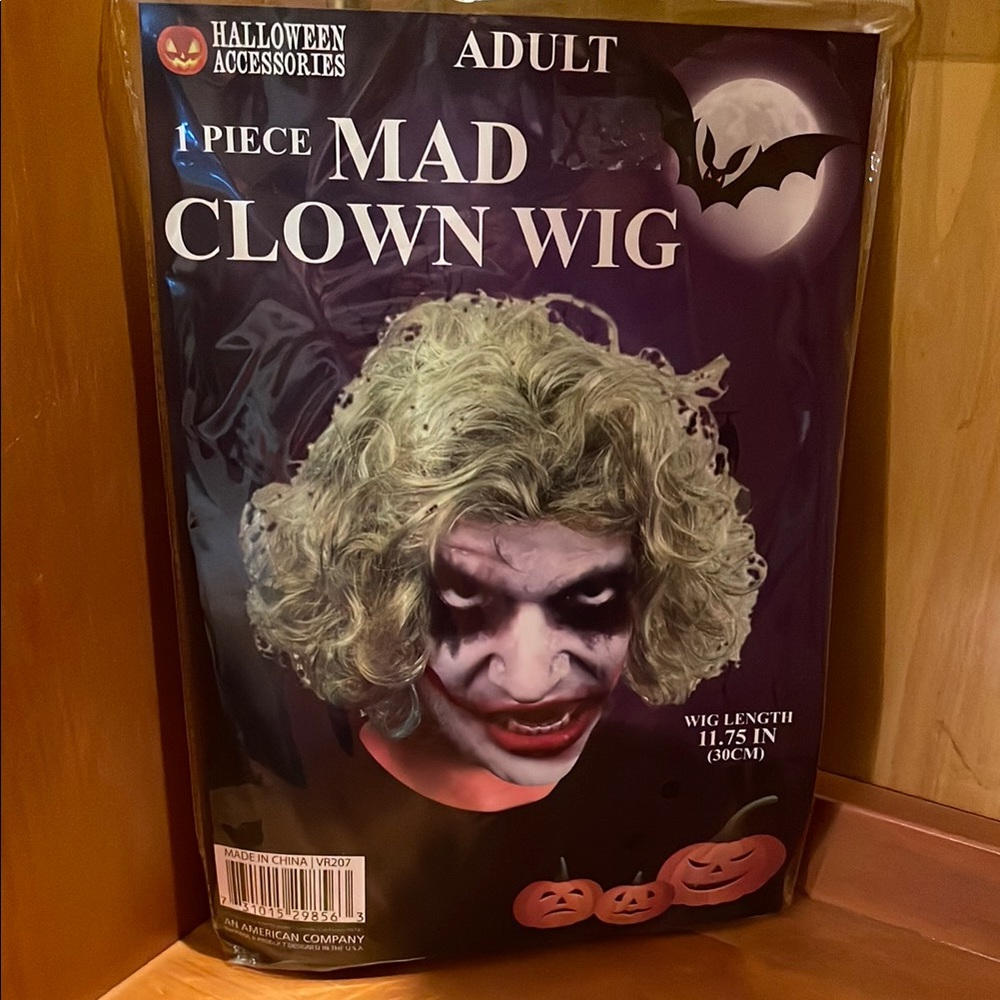 Mad Clown Wig - Adult Halloween Accessory, Green